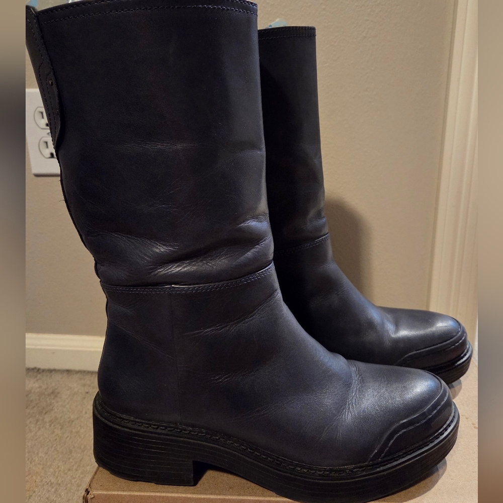 Franco Sarto Kelsi Boots Navy Size 9. - Picture 5 of 14